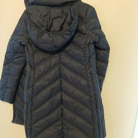Michael Kors Packable Down Navy Puffer Jacket, Size Small - Picture 2 of 8